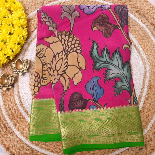 Mysore Crepe Print Silk Saree