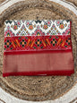 White and Red Ikkat Patola Silk Saree