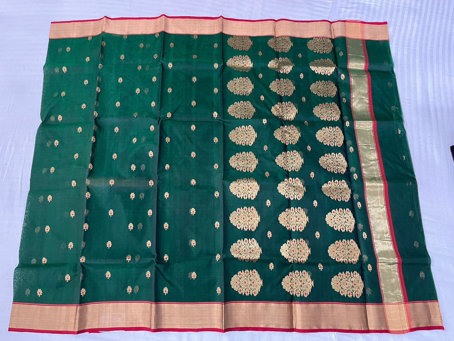 Green Katan Silk Saree