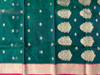 Green Katan Silk Saree