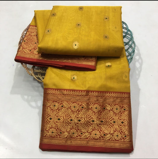 Pure Chanderi Silk Saree